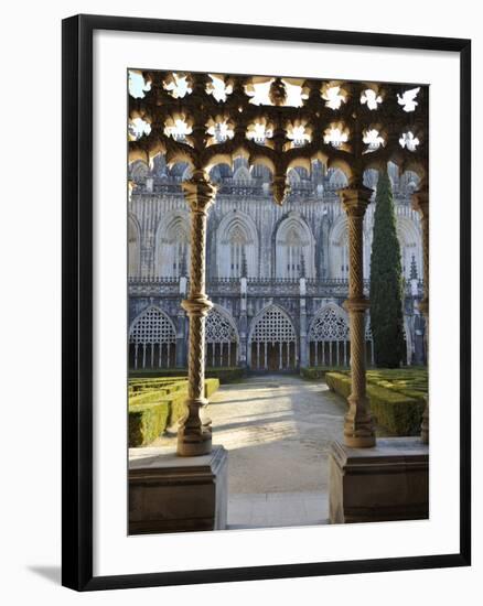 Cloisters of the Batalha Monastery, a UNESCO World Heritage Site, Portugal-Mauricio Abreu-Framed Photographic Print