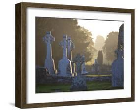 Clonmacnoise Monastery, Co Offlay, the Midlands, Ireland-Doug Pearson-Framed Photographic Print