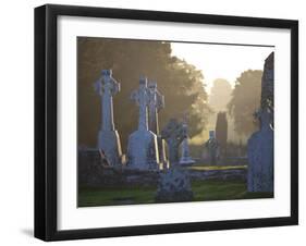 Clonmacnoise Monastery, Co Offlay, the Midlands, Ireland-Doug Pearson-Framed Photographic Print