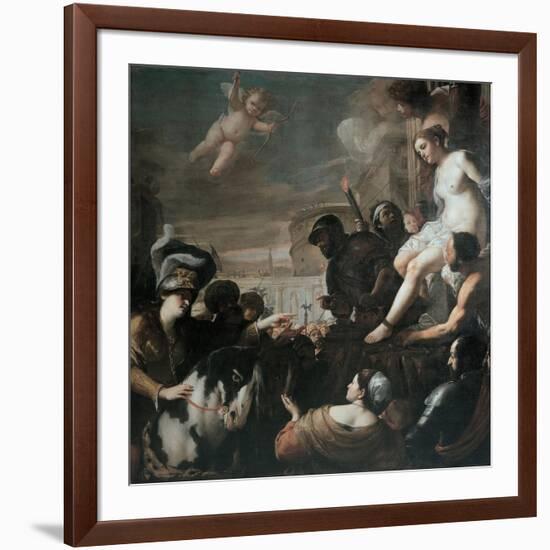 Clorinda Rescues Olindo and Sophronia, 1645-Mattia Preti-Framed Giclee Print