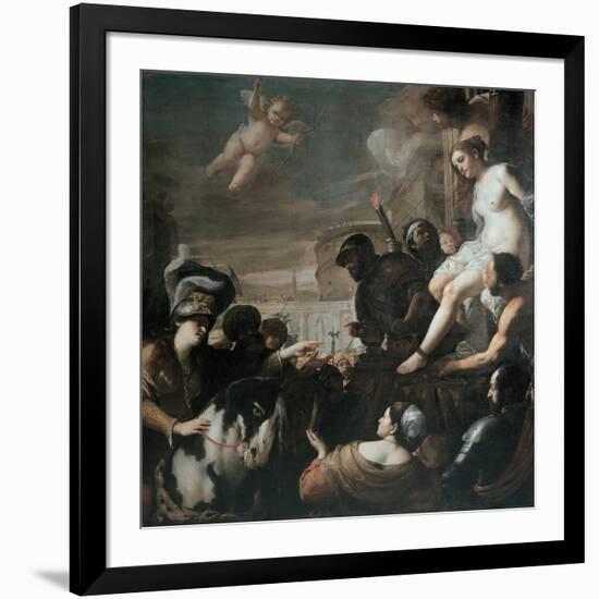 Clorinda Rescues Olindo and Sophronia, 1645-Mattia Preti-Framed Giclee Print