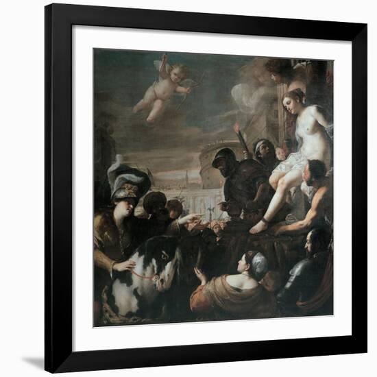 Clorinda Rescues Olindo and Sophronia, 1645-Mattia Preti-Framed Giclee Print