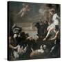 Clorinda Rescues Olindo and Sophronia, 1645-Mattia Preti-Stretched Canvas