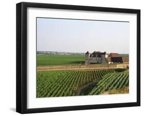 Clos De Vougeot, 16th Century Monastery and Vineyard, Les Petits Vougeots Vineyard-Per Karlsson-Framed Premium Photographic Print