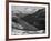 Close In View Dark Shadowed Hills In Fgnd Mts In Bkgd "Long's Peak Rocky Mt NP" Colorado 1933-1942-Ansel Adams-Framed Art Print