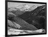 Close In View Dark Shadowed Hills In Fgnd Mts In Bkgd "Long's Peak Rocky Mt NP" Colorado 1933-1942-Ansel Adams-Framed Art Print