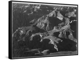 Close In View Down Toward Peak Formations "Grand Canyon National Park" Arizona. 1933-1942-Ansel Adams-Framed Stretched Canvas