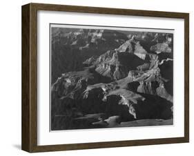 Close In View Down Toward Peak Formations "Grand Canyon National Park" Arizona. 1933-1942-Ansel Adams-Framed Art Print