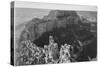 Close-In View Of Curved Cliff "Grand Canyon National Park" Arizona-Ansel Adams-Stretched Canvas