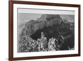 Close-In View Of Curved Cliff "Grand Canyon National Park" Arizona-Ansel Adams-Framed Art Print