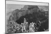 Close-In View Of Curved Cliff "Grand Canyon National Park" Arizona-Ansel Adams-Mounted Premium Giclee Print