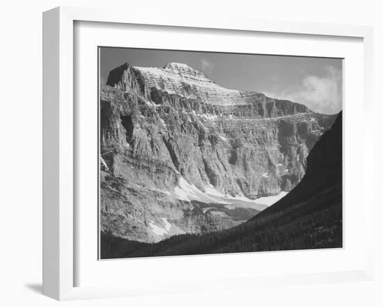 Close In View Of Mt Side "From Going-To-The-Sun Chalet Glacier National Park" Montana. 1933-1942-Ansel Adams-Framed Art Print