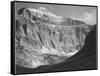 Close In View Of Mt Side "From Going-To-The-Sun Chalet Glacier National Park" Montana. 1933-1942-Ansel Adams-Framed Stretched Canvas