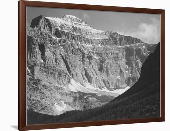 Close In View Of Mt Side "From Going-To-The-Sun Chalet Glacier National Park" Montana. 1933-1942-Ansel Adams-Framed Art Print