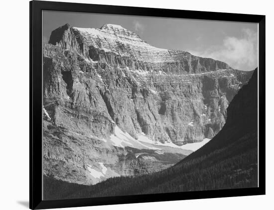 Close In View Of Mt Side "From Going-To-The-Sun Chalet Glacier National Park" Montana. 1933-1942-Ansel Adams-Framed Art Print