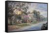 Close of Day - Gundaroo-John Bradley-Framed Stretched Canvas