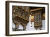 Close-Up from the Woodwork in the Dzong or Castle of Punakha, Bhutan, Asia-Michael Runkel-Framed Photographic Print