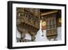 Close-Up from the Woodwork in the Dzong or Castle of Punakha, Bhutan, Asia-Michael Runkel-Framed Photographic Print