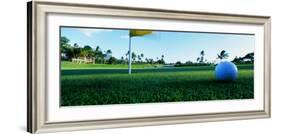 Close Up Golf Ball and Hole, Hawaii, USA-null-Framed Photographic Print