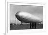 Close-Up Graf Zeppelin Blimp View-Lantern Press-Framed Premium Giclee Print