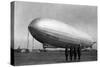 Close-Up Graf Zeppelin Blimp View-Lantern Press-Stretched Canvas