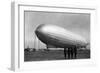 Close-Up Graf Zeppelin Blimp View-Lantern Press-Framed Art Print