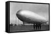 Close-Up Graf Zeppelin Blimp View-Lantern Press-Framed Stretched Canvas