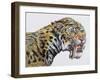 Close-Up Headshot of Megantereon, Pliocene Epoch-null-Framed Art Print