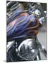 Close-up Image of a Customized Motorcycle-null-Mounted Photographic Print