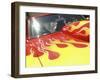 Close-up Image of a Flame Design on a Car Hood-null-Framed Photographic Print