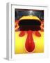 Close-up Image of a Flame Design on a Car Hood-null-Framed Photographic Print