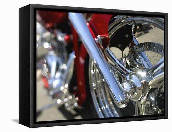Close-up Image of a Motorcycle Wheel-null-Framed Stretched Canvas