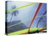 Close-up Image of a Windsurfing Sail-null-Stretched Canvas