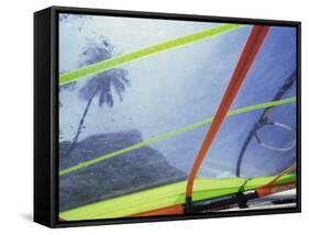 Close-up Image of a Windsurfing Sail-null-Framed Stretched Canvas