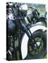 Close-up Image of Classic Motorcycles-null-Stretched Canvas