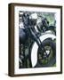 Close-up Image of Classic Motorcycles-null-Framed Photographic Print