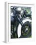 Close-up Image of Classic Motorcycles-null-Framed Photographic Print