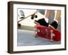 Close-up Image of Feet on Skateboards-null-Framed Premium Photographic Print