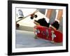 Close-up Image of Feet on Skateboards-null-Framed Photographic Print