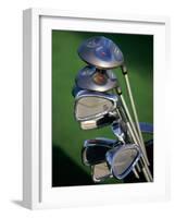 Close-up Image of Golf Clubs-null-Framed Photographic Print