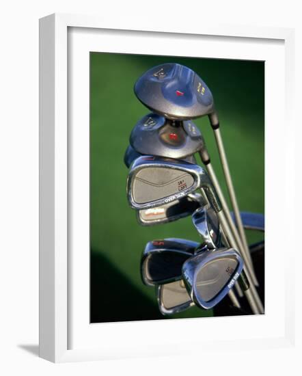 Close-up Image of Golf Clubs-null-Framed Photographic Print