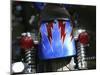 Close-up Image of Motorcycle Tail Lights-null-Mounted Photographic Print