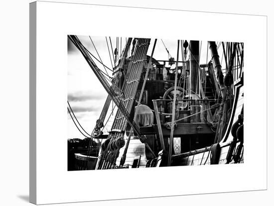 Close-Up Inside the El Galeon, Authentic Replica of 17th Century Spanish Galleon, Pier 84, New York-Philippe Hugonnard-Stretched Canvas