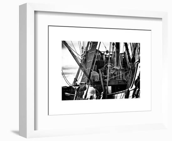 Close-Up Inside the El Galeon, Authentic Replica of 17th Century Spanish Galleon, Pier 84, New York-Philippe Hugonnard-Framed Art Print