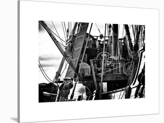 Close-Up Inside the El Galeon, Authentic Replica of 17th Century Spanish Galleon, Pier 84, New York-Philippe Hugonnard-Stretched Canvas