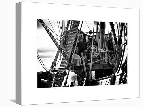 Close-Up Inside the El Galeon, Authentic Replica of 17th Century Spanish Galleon, Pier 84, New York-Philippe Hugonnard-Stretched Canvas