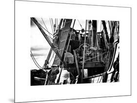 Close-Up Inside the El Galeon, Authentic Replica of 17th Century Spanish Galleon, Pier 84, New York-Philippe Hugonnard-Mounted Art Print