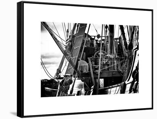 Close-Up Inside the El Galeon, Authentic Replica of 17th Century Spanish Galleon, Pier 84, New York-Philippe Hugonnard-Framed Stretched Canvas