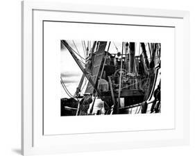 Close-Up Inside the El Galeon, Authentic Replica of 17th Century Spanish Galleon, Pier 84, New York-Philippe Hugonnard-Framed Art Print