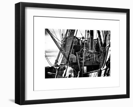 Close-Up Inside the El Galeon, Authentic Replica of 17th Century Spanish Galleon, Pier 84, New York-Philippe Hugonnard-Framed Art Print